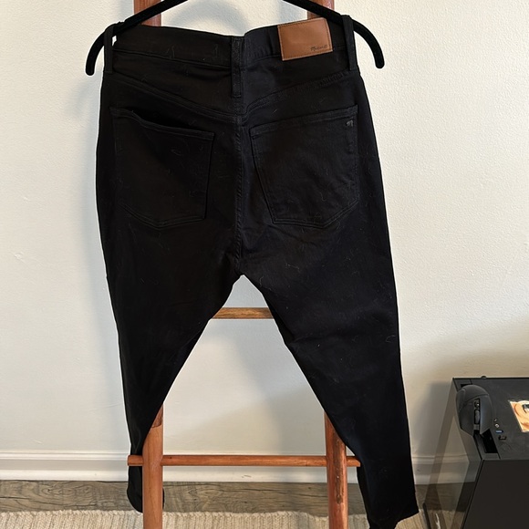 NWOT high waist Madewell black denim - Picture 5 of 6
